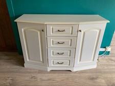 Cream Sideboard Cabinet Cupboard with Drawers TV Unit Stand
