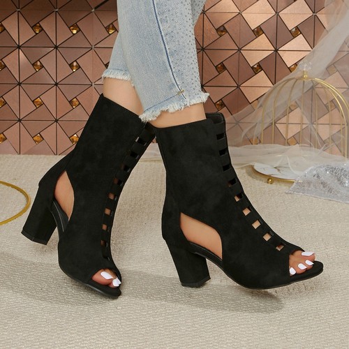 Women cutout summer ankle - cutout,