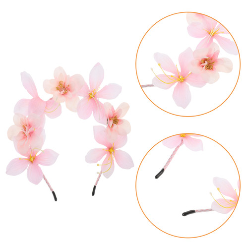 Pink flower girl - pink, headband