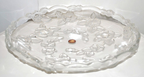Walther glass bowl - walther, platter-