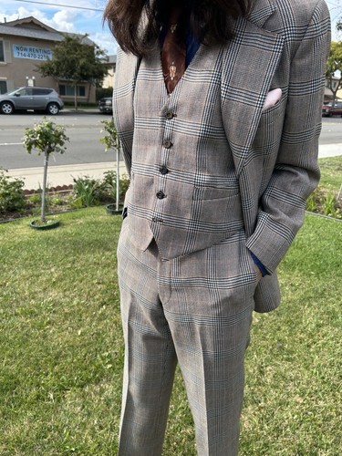 1970s tweed piece suit bell - 3,