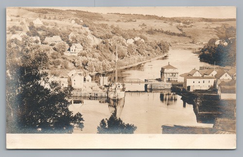 Fishing village rppc - village, maine