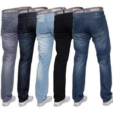 Enzo Jeans Straight Leg Mens