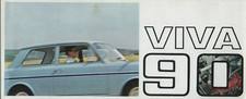 Vauxhall Viva 90 HA 1965-1966 UK Market Smaller Format Foldout Sales Brochure