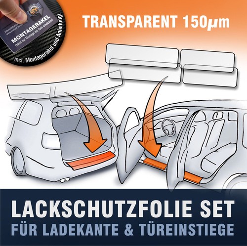 Paint protection film set - film,