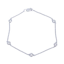 18ct White Gold Natural