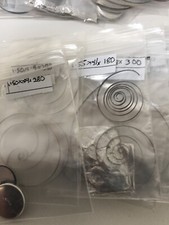 Pocket & Wrist Watch Mainspring Vintage British Made Various Sizes Hook End