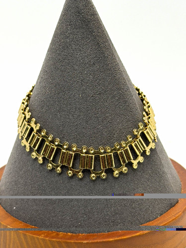 Gold tone metal bar link - tone, chain