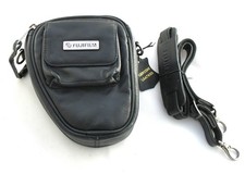 GENUINE BLACK LEATHER FUJI FINEPIX DIGITAL BRIDGE CAMERA BAG/CASE S9500 S9600