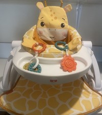 Fisher Price Giraffe  Sit Me Up Floor Seat Portable Chair Good Condition