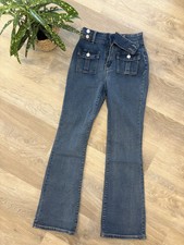 Vintage Vibe Flared Leg Jean Trousers Size Xs Brand New Untagged