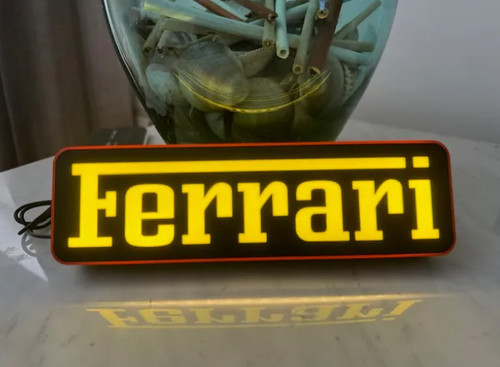 Ferrari light box - ferrari, logo