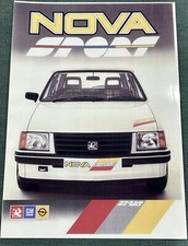 Vauxhall Nova Sport A4 print