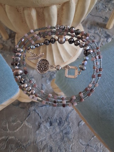 Silpada signed gray cultured - gray,