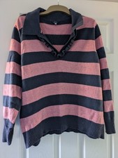 Ladies Joules Striped Jumper Size 18