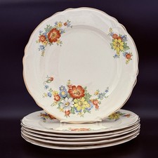 Vtg Edwin Knowles Set Of 6