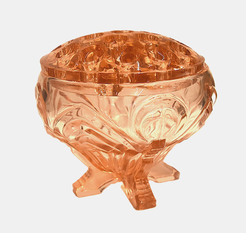 Vintage art deco peach bowl - vintage,