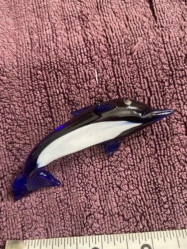 Dolphin glass ornament murano - dolphin,