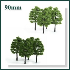 Bushy Trees - 90mm - Dark Green or Light Green (6pcs) - Suitable for OO Gauge