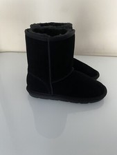 Next Girls Black Suede Boots