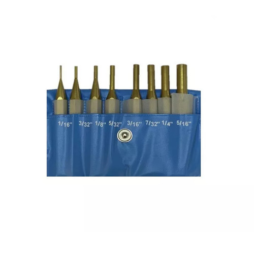 Brass pin punch set - brass,