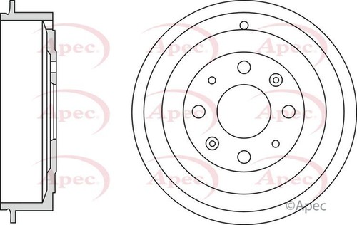 Apec brake drum single - brake,