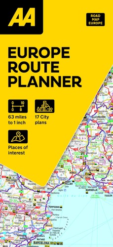 European route planner - european, map