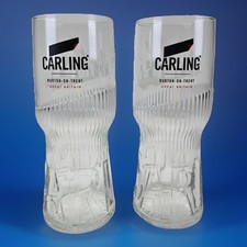 2 Carling Half Pint Glasses