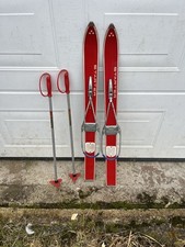 Vintage Wooden Skis / Wooden