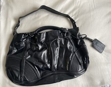 Hugo Boss black tote style leather hand bag shopper  tote Gym Bag & Laptop Bag