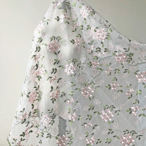 Embroidery floral organza - embroidery,