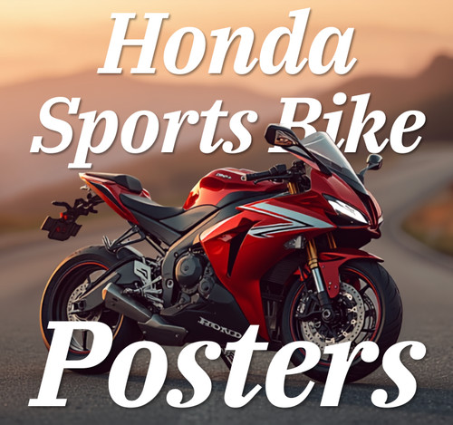 Honda motorbike poster print - motorbike,