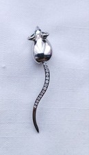 Small Silver Tone & Crystal