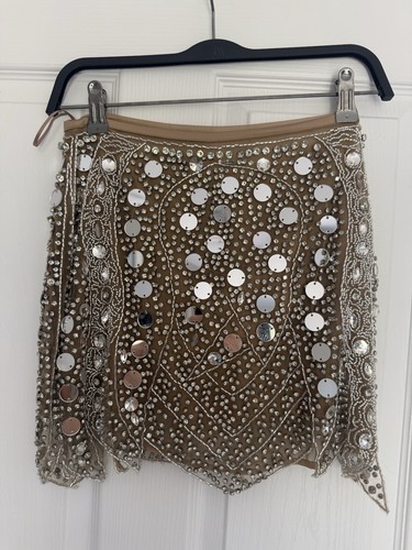 Zara beaded knit sequin mirror - sequin,