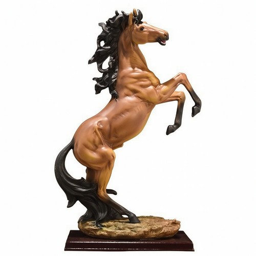 Rearing horse statue - horse,
