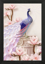 Peacock Framed Wall Art Poster