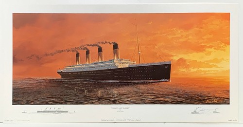 Titanic last sunset print - titanic's,