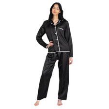Womens Satin Silk Pyjamas Set