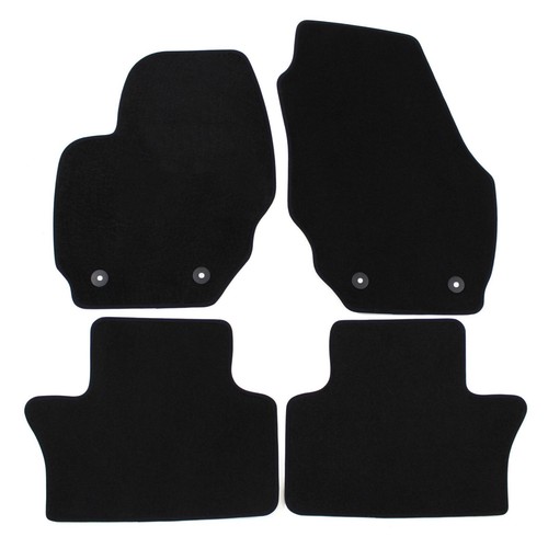 Black floor car mats - black,