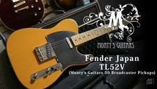 Fender Japan TL52V Telecaster w/ Monty's Guitars 50 Broadcaster Pickups Set 2000