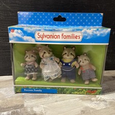 Rare Sylvanian Families Flair Mulberry Racoon Family Boxed VGC 4100
