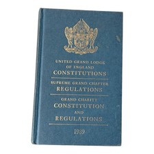 Vintage 1989 United Grand Lodge of England Masonic Constitutions Book