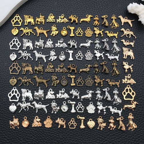 100pcs pet dog charms dangle - 100pcs,