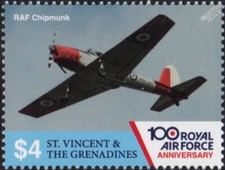 RAF & Royal Navy de Havilland Canada DHC-1 CHIPMUNK Trainer Aircraft Stamp 2018