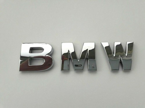 Chrome car letters - 3d,