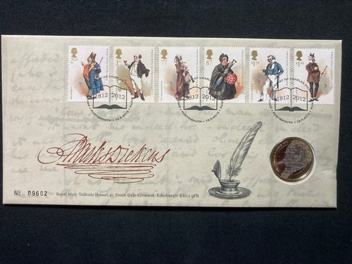 Charles dickens royal mail fdc - dickens,