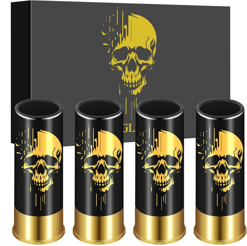 4pcs skull shot glasses - skull, –