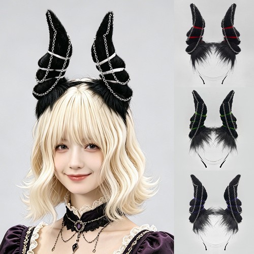 Dark gothic demon goat horn - dark,