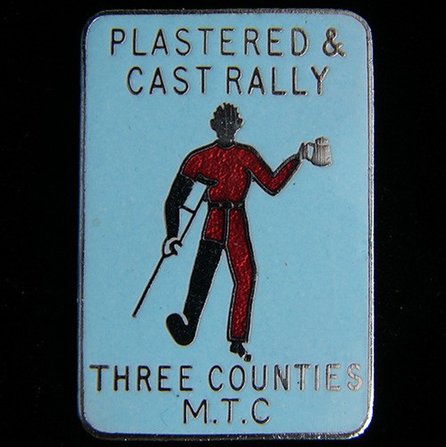 Plastered cast rally pin - plastered,