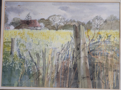 Original gouache mixed media